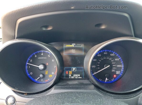 4S4BSENC0H3254512 2017 SUBARU OUTBACK Gray Instrument cluster view