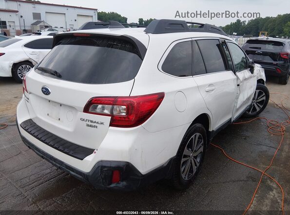 4S4BSENC0J3239529 2018 SUBARU OUTBACK White Задня права чверть
