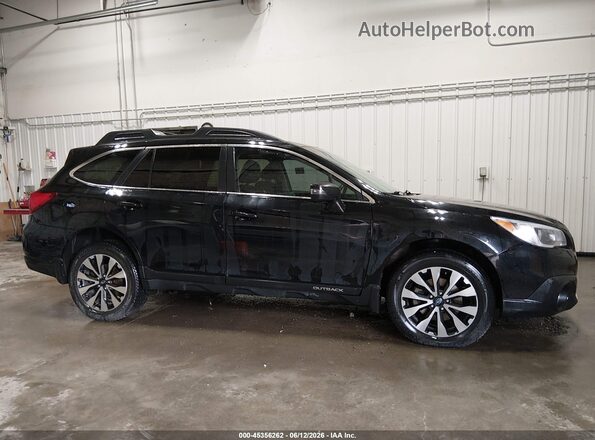 4S4BSENC2G3253635 2016 SUBARU OUTBACK Black უკანა სალონის ხედი