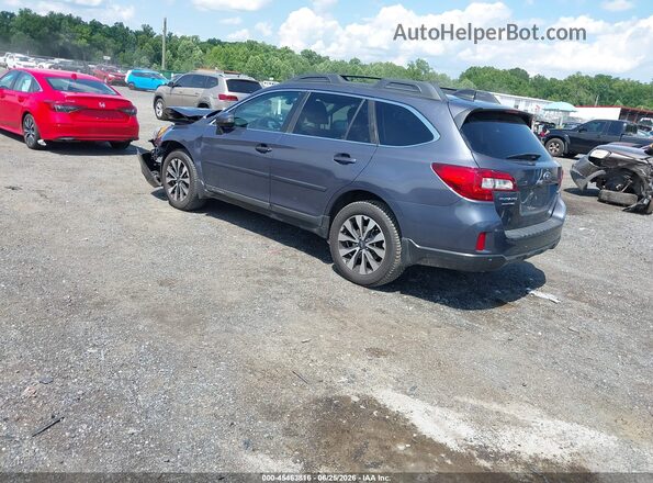 4S4BSENC2H3328397 2017 SUBARU OUTBACK Синий Задняя левая четверть