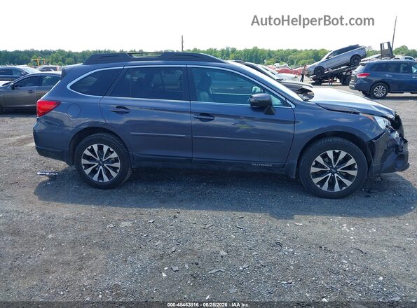 4S4BSENC2H3328397 2017 SUBARU OUTBACK Синий Вид задней части салона