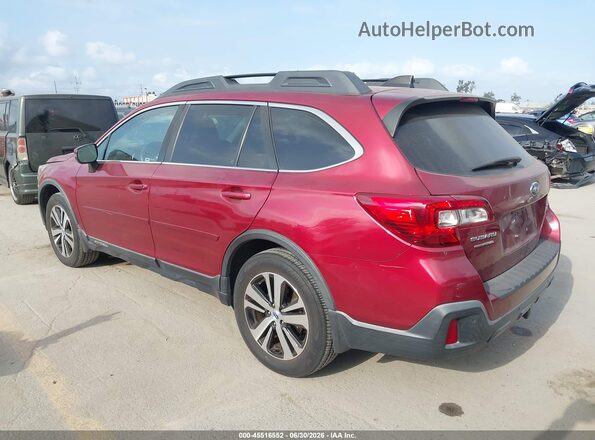 4S4BSENC2J3202398 2018 SUBARU OUTBACK Red Задня ліва чверть