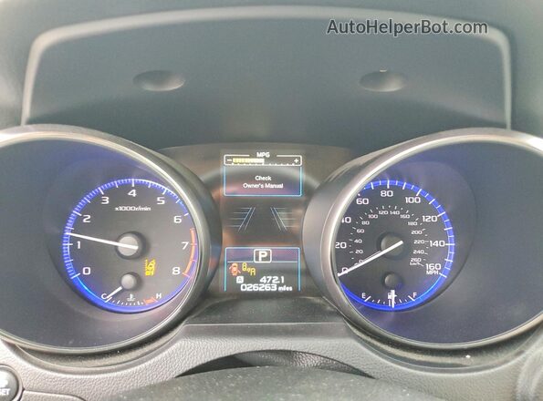 4S4BSENC4H3334105 2017 SUBARU OUTBACK Beige Вид щитка приладів