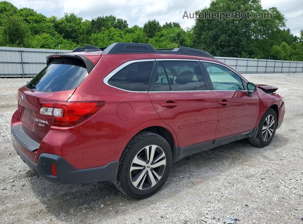 4S4BSENC5J3326794 2018 SUBARU OUTBACK Red Tył prawy