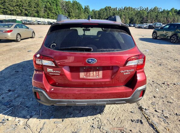 4S4BSENC5J3373789 2018 SUBARU OUTBACK Red Widok z tyłu