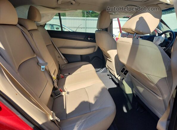 4S4BSENC5J3373789 2018 SUBARU OUTBACK Red Widok wnętrza z tyłu