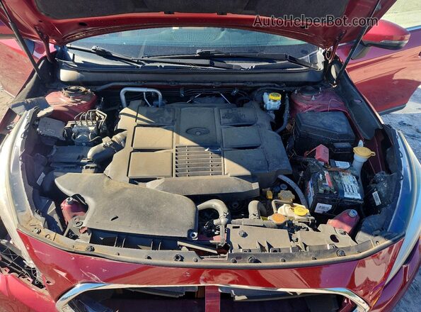 4S4BSENC5J3373789 2018 SUBARU OUTBACK Red Widok komory silnika