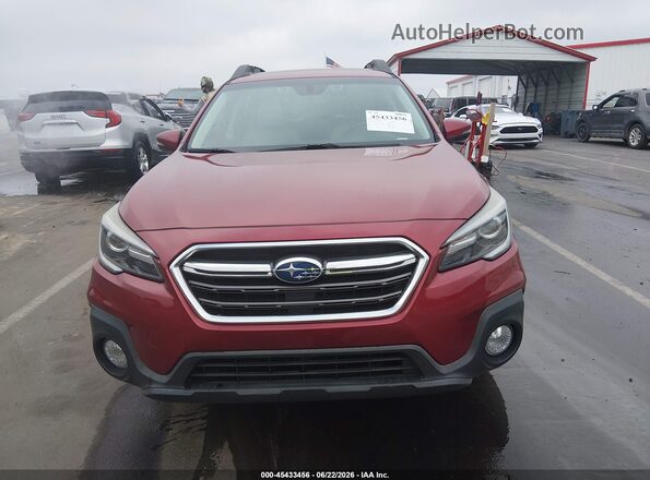 4S4BSENC5K3324058 2019 SUBARU OUTBACK Red Instrument cluster view