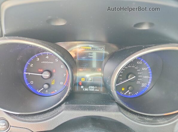 4S4BSENC8H3406102 2017 SUBARU OUTBACK Синий Вид щитка приборов