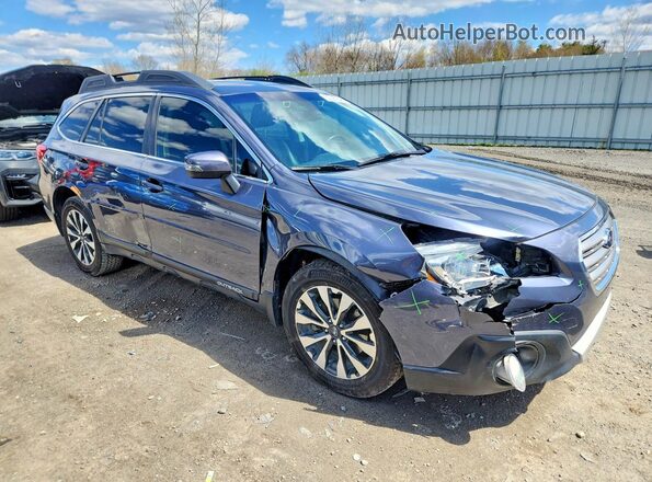 4S4BSENC8H3406102 2017 SUBARU OUTBACK Синий Передняя правая четверть