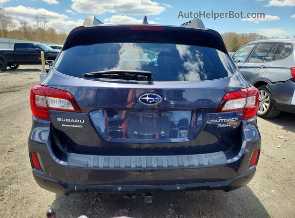 4S4BSENC8H3406102 2017 SUBARU OUTBACK Синий Вид сзади