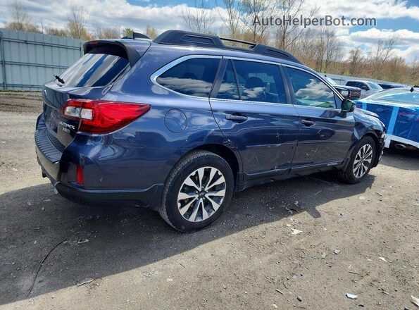 4S4BSENC8H3406102 2017 SUBARU OUTBACK Синий Задняя правая четверть