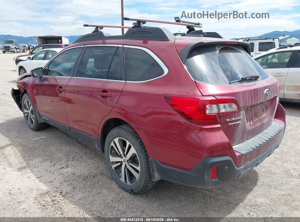 4S4BSENC8K3201483 2019 SUBARU OUTBACK Red უკანა მარცხენა
