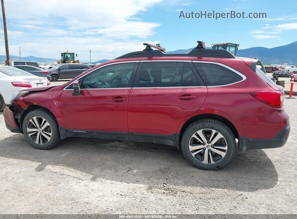4S4BSENC8K3201483 2019 SUBARU OUTBACK Red სალონის 360-გრადუსიანი ხედი