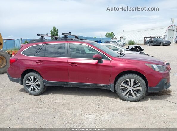 4S4BSENC8K3201483 2019 SUBARU OUTBACK Red უკანა სალონის ხედი