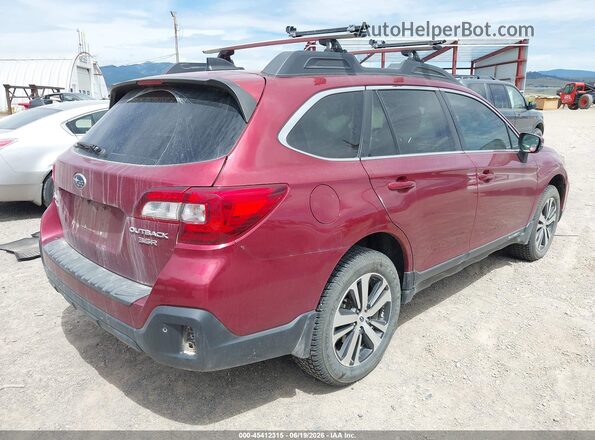 4S4BSENC8K3201483 2019 SUBARU OUTBACK Red უკანა მარჯვენა