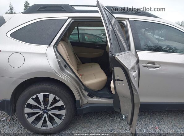 4S4BSENCXG3345351 2016 SUBARU OUTBACK Gold VIN კოდის სტიკერის ხედი