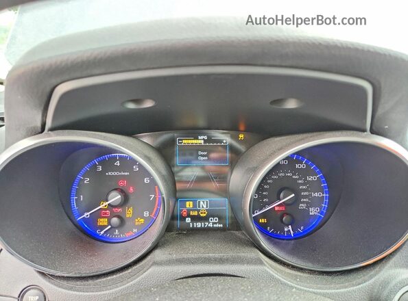 4S4BSENCXH3286044 2017 SUBARU OUTBACK Blue Սարքավորումների վահանակի տեսք