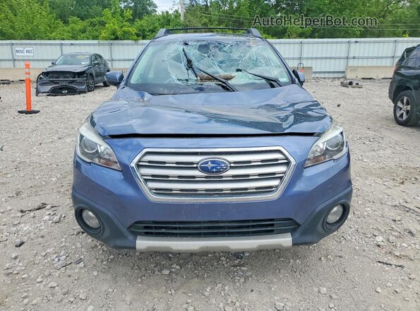 4S4BSENCXH3408613 2017 SUBARU OUTBACK Blue Вид спереду