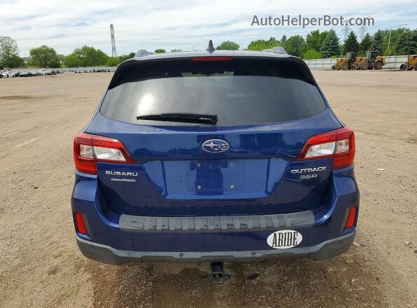 4S4BSETC7H3321089 2017 SUBARU OUTBACK Blue Вид ззаду