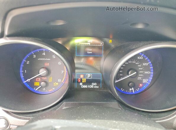 4S4BSETC7H3321089 2017 SUBARU OUTBACK Blue Вид щитка приладів