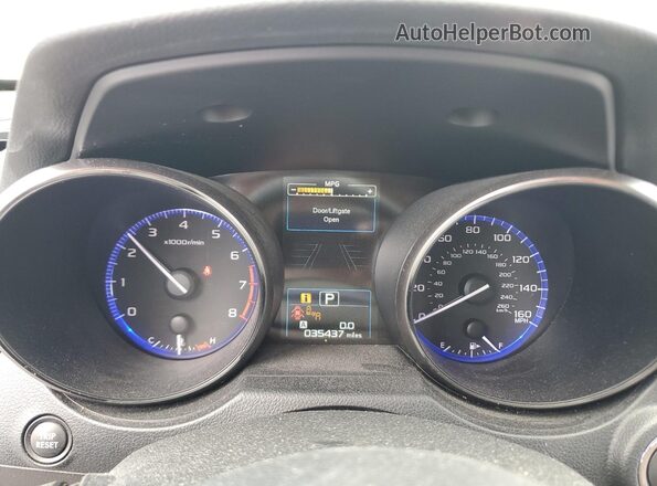 4S4BSETC8K3346378 2019 SUBARU OUTBACK White Вид щитка приладів