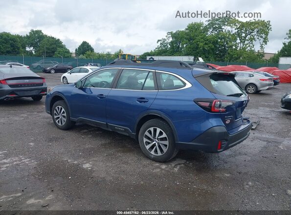 4S4BTAAC3M3179696 2021 SUBARU OUTBACK Синий Задняя левая четверть