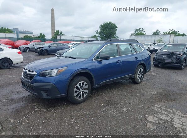 4S4BTAAC3M3179696 2021 SUBARU OUTBACK Синий Передняя левая четверть