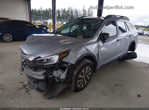 4S4BTAAC7M3104371 2021 SUBARU OUTBACK Silver Передня ліва чверть