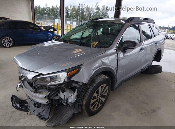 4S4BTAAC7M3104371 2021 SUBARU OUTBACK Silver Вид спереду