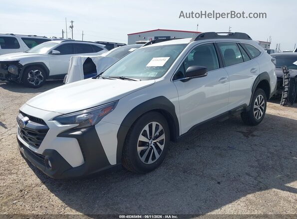 4S4BTAAC9S3297782 2025 SUBARU OUTBACK Белый Передняя левая четверть