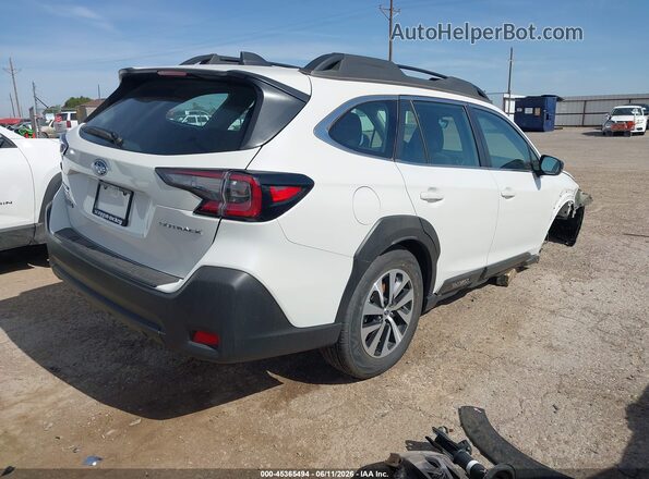 4S4BTAAC9S3297782 2025 SUBARU OUTBACK Белый Задняя правая четверть
