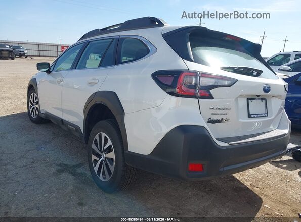 4S4BTAAC9S3297782 2025 SUBARU OUTBACK Белый Задняя левая четверть