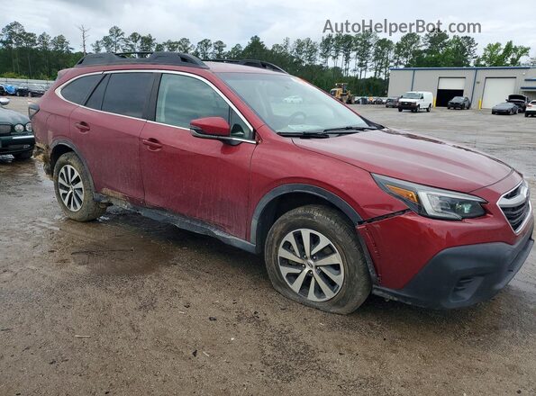 4S4BTACC4L3157248 2020 SUBARU OUTBACK Maroon Передня права чверть