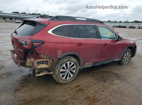 4S4BTACC4L3157248 2020 SUBARU OUTBACK Maroon Задня права чверть