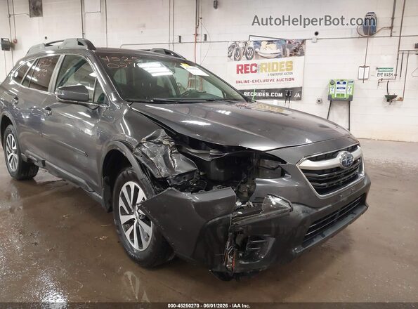 4S4BTACC4L3227542 2020 SUBARU OUTBACK Gray Դիմացի տեսք
