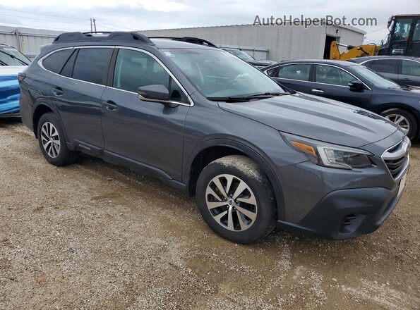 4S4BTACC5L3251204 2020 SUBARU OUTBACK Charcoal Передня права чверть