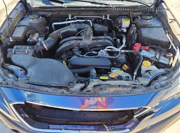 4S4BTACC7L3242908 2020 SUBARU OUTBACK Blue Engine compartment view
