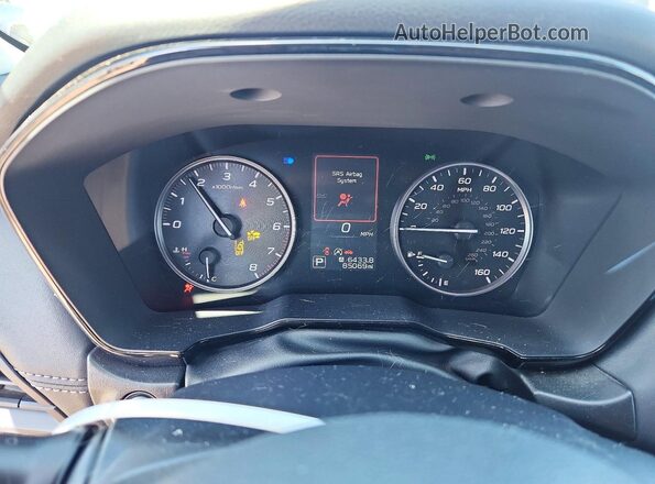 4S4BTACC7L3242908 2020 SUBARU OUTBACK Blue Instrument cluster view