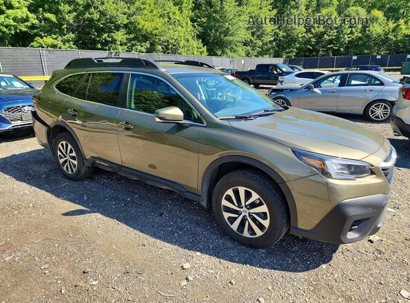 4S4BTACC8L3159035 2020 SUBARU OUTBACK Green Przód prawy