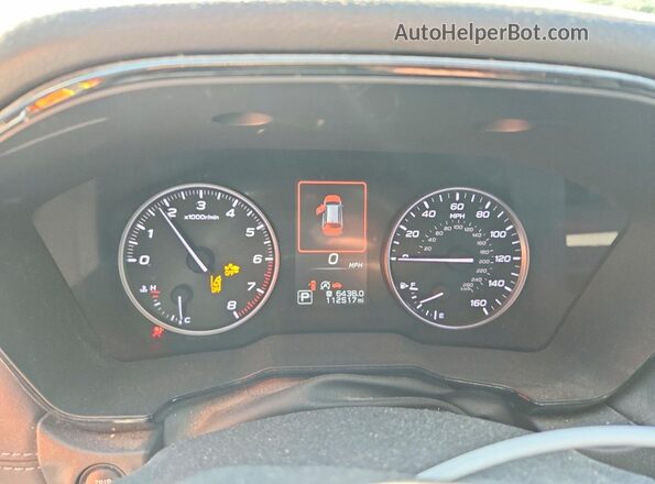 4S4BTACC8L3159035 2020 SUBARU OUTBACK Green Widok zestawu wskaźników