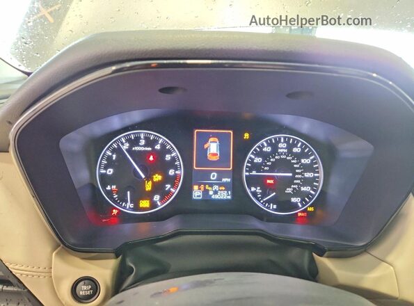 4S4BTACC8L3203552 2020 SUBARU OUTBACK Tan Vista del cuadro de instrumentos