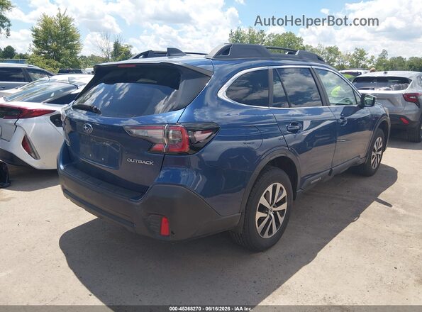 4S4BTACC9L3107428 2020 SUBARU OUTBACK Blue Задня права чверть