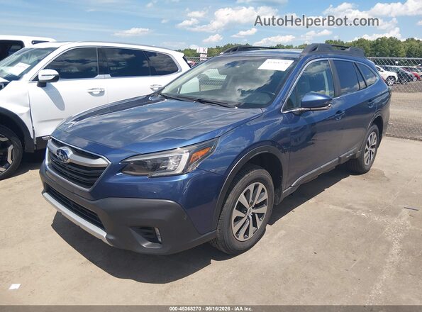 4S4BTACC9L3107428 2020 SUBARU OUTBACK Blue Передня ліва чверть