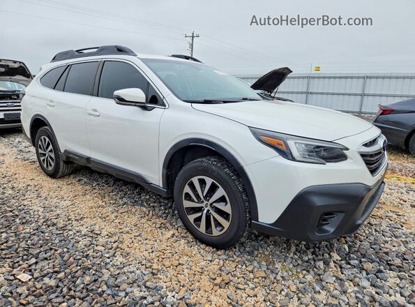 4S4BTACCXL3145136 2020 SUBARU OUTBACK Белый Передняя правая четверть