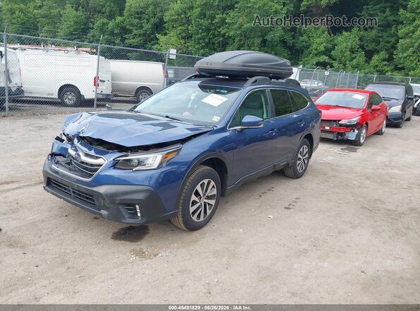 4S4BTADC1M3209032 2021 SUBARU OUTBACK Blue Vista tres cuartos delantera izquierda