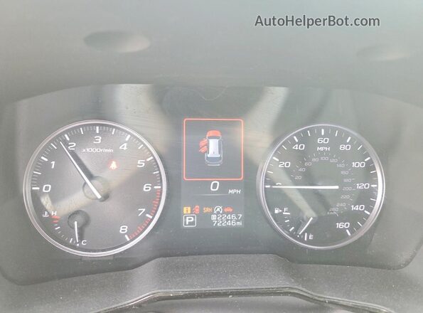 4S4BTADC1N3214796 2022 SUBARU OUTBACK Green Սարքավորումների վահանակի տեսք