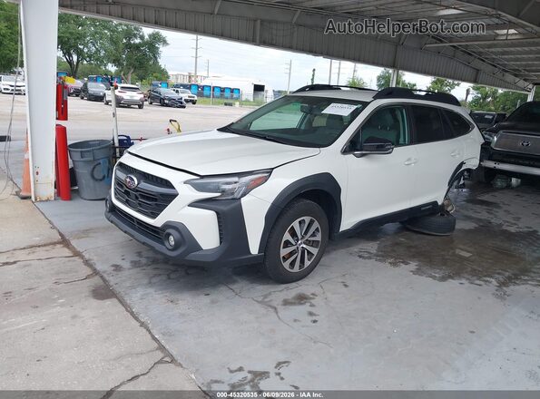 4S4BTADC2P3155311 2023 SUBARU OUTBACK Белый Передняя левая четверть