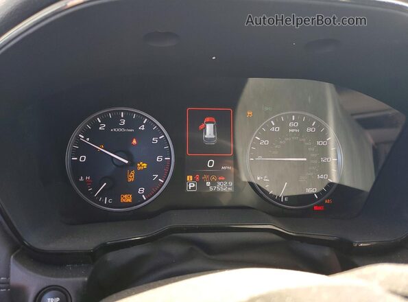 4S4BTADC2R3109397 2024 SUBARU OUTBACK White Widok zestawu wskaźników