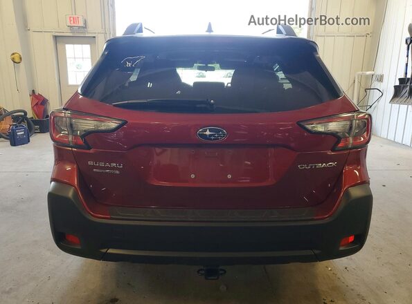 4S4BTADC3S3142964 2025 SUBARU OUTBACK Red Հետևի տեսք